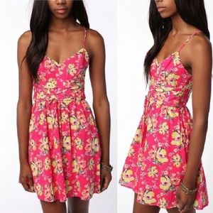 URBN Kimchi Blue Obi floral dress